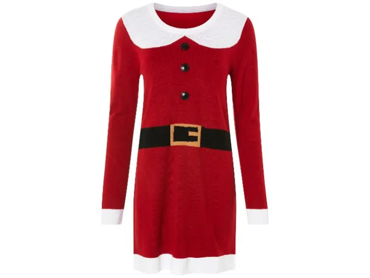 Damen Strickkleid im Weihnachtsdesign