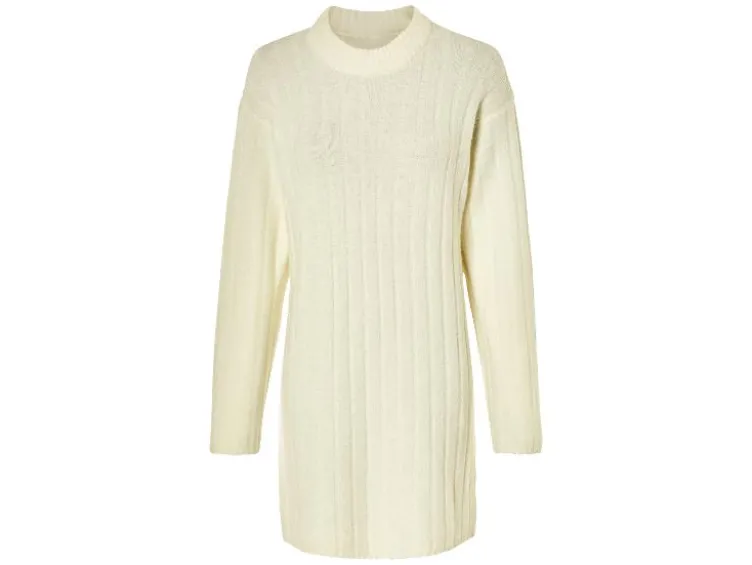 Damen Strickkleid, leger geschnitten