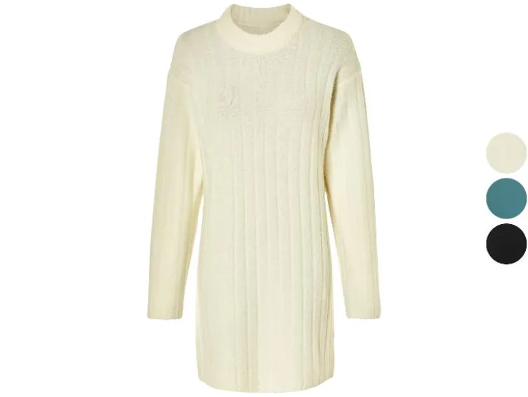 Damen Strickkleid, leger geschnitten