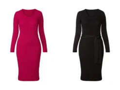 Damen Strickkleid mit edlem Glitzereffekt