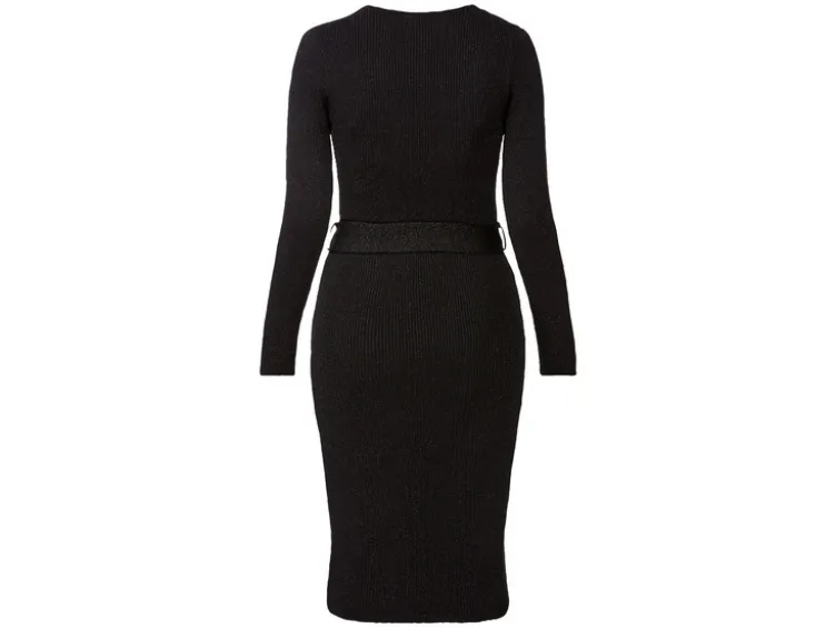 Damen Strickkleid mit edlem Glitzereffekt