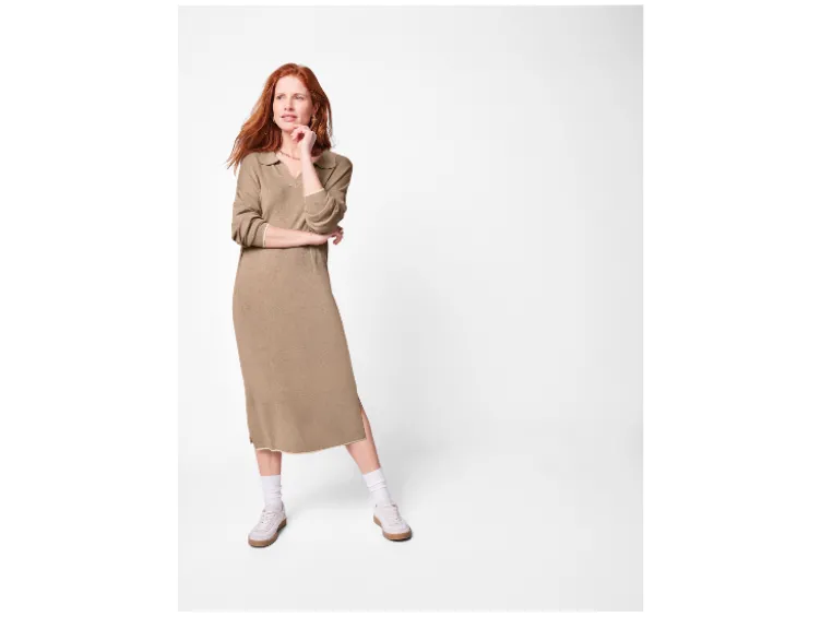 Damen Strickkleid, mit langen Ärmeln