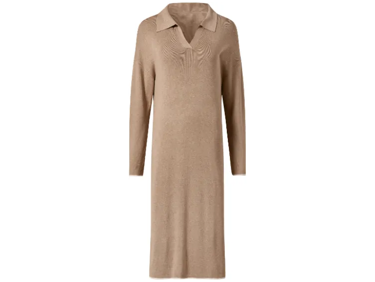 Damen Strickkleid, mit langen Ärmeln