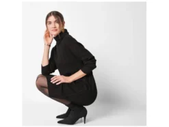 Damen Strickkleid, mit recyceltem Material