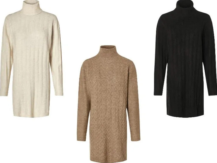 Damen Strickkleid, mit recyceltem Material