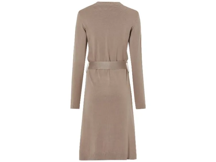 Damen Strickkleid, mit Seitenschlitzen