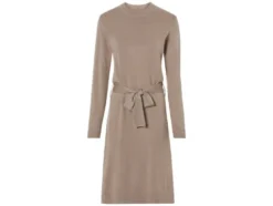 Damen Strickkleid, mit Seitenschlitzen