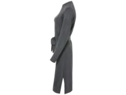 Damen Strickkleid, mit Seitenschlitzen