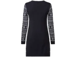 Damen Strickkleid mit weihnachtlichem Muster