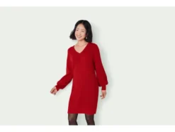 Damen Strickkleid mit Wollanteil