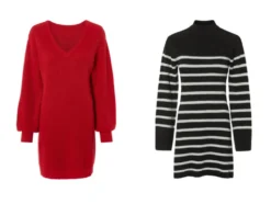 Damen Strickkleid mit Wollanteil