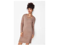 Damen Strickkleid Rippe