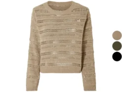 Damen Strickpullover aus weichem Ajour-Strick