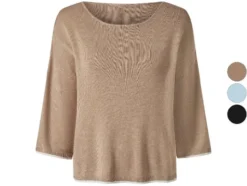 Damen Strickpullover, mit 3/4-Ärmeln