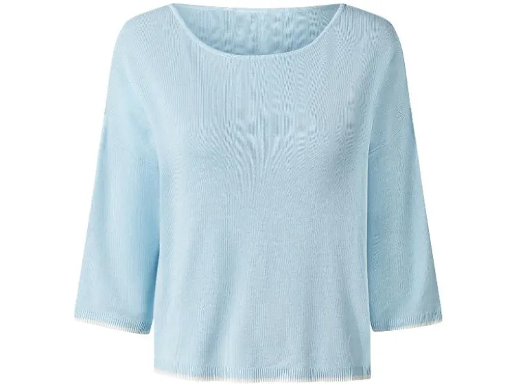 Damen Strickpullover, mit 3/4-Ärmeln