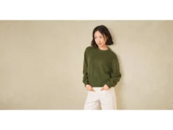 Damen Strickpullover, mit Wollanteil