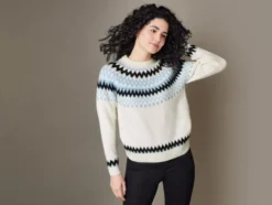 Damen Strickpullover mit Wollanteil