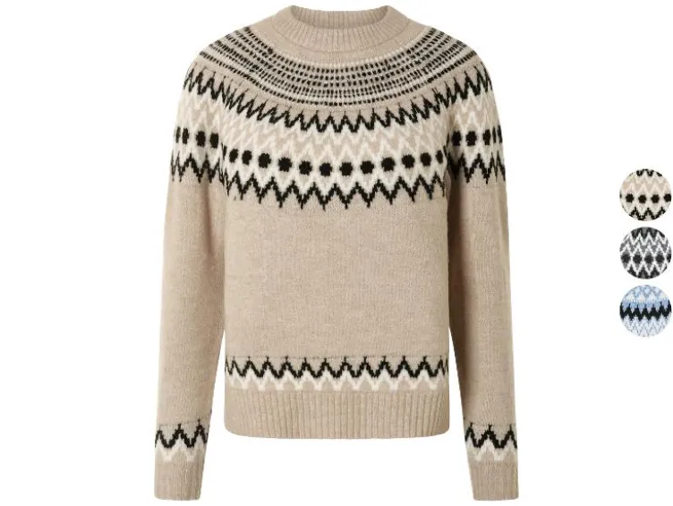 Damen Strickpullover mit Wollanteil
