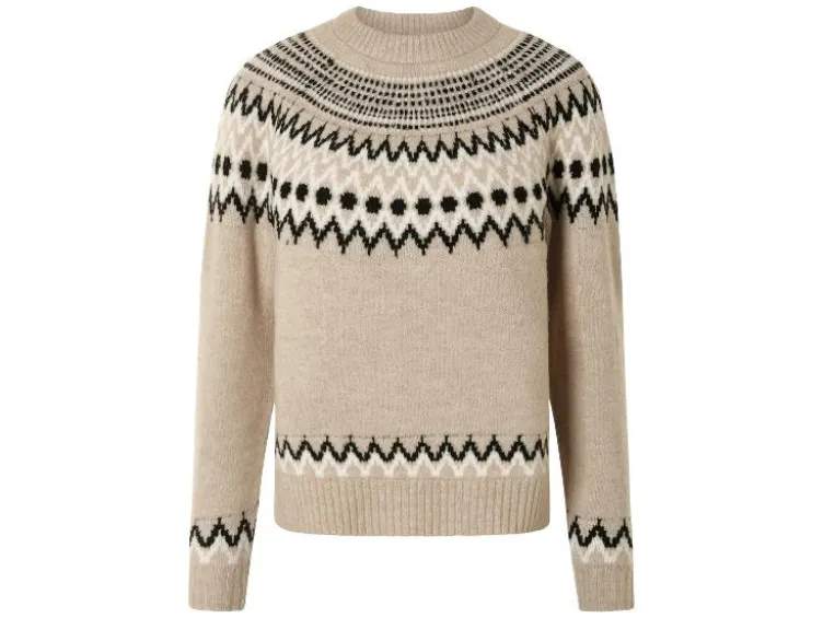 Damen Strickpullover mit Wollanteil