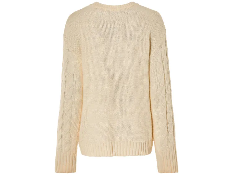 Damen Strickpullover, mit Wollanteil