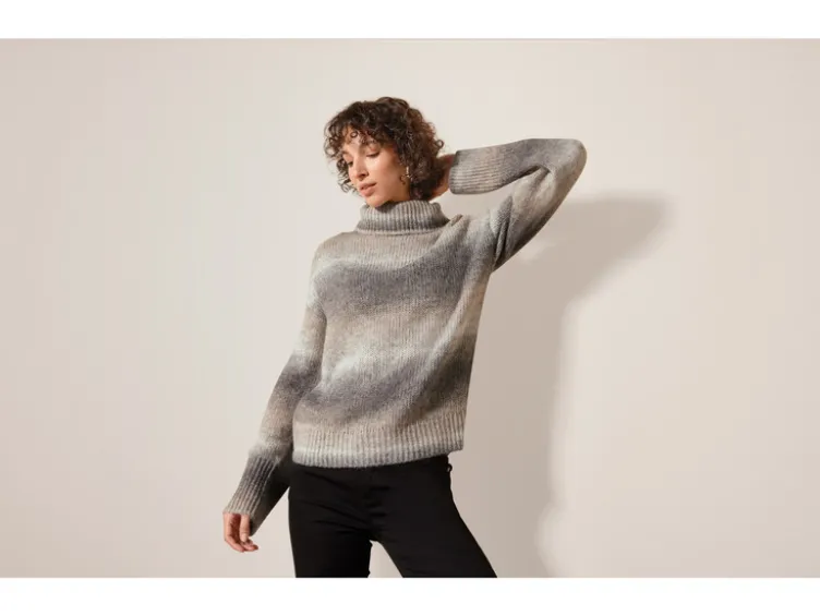 Damen Strickpullover, mit Wollanteil