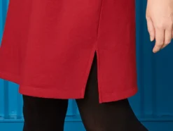 Damen Sweatkleid mit seitlichen Schlitzen