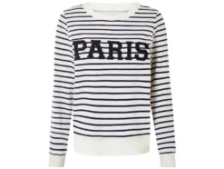 Damen Sweatpullover, mit Frottee-Print