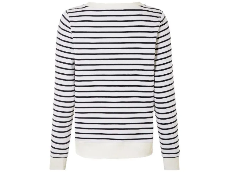 Damen Sweatpullover, mit Frottee-Print