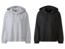 Damen Sweatpullover mit Kapuze und Bindeband
