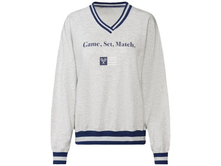 Damen Sweatpullover, modisch überschnittene Schultern