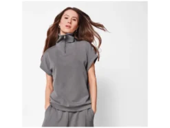 Damen Sweatshirt, mit Half-Zip