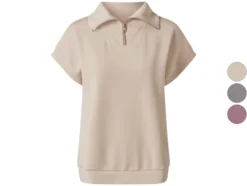 Damen Sweatshirt, mit Half-Zip