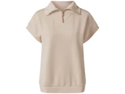 Damen Sweatshirt, mit Half-Zip