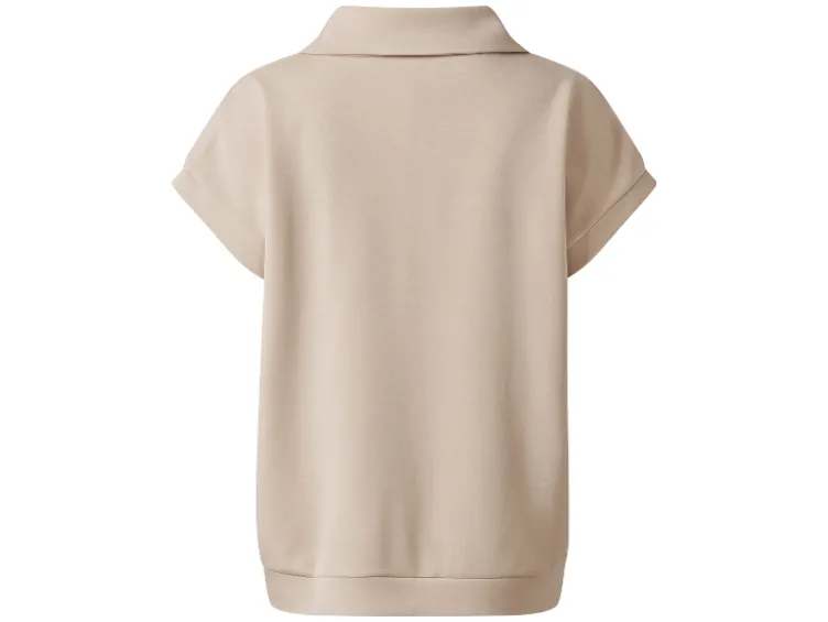 Damen Sweatshirt, mit Half-Zip