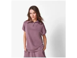 Damen Sweatshirt, mit Half-Zip