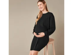 Damen Sweat-Umstandskleid mit passendem Oberteil