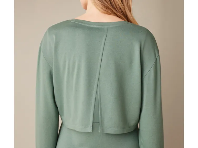 Damen Sweat-Umstandskleid mit passendem Oberteil
