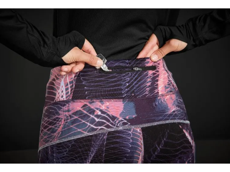 Damen Thermo-Funktionstights mit Handytasche am Bein