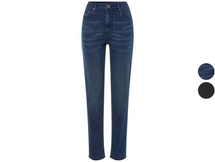 Damen Thermo-Jeans, Straight Fit, normale Leibhöhe