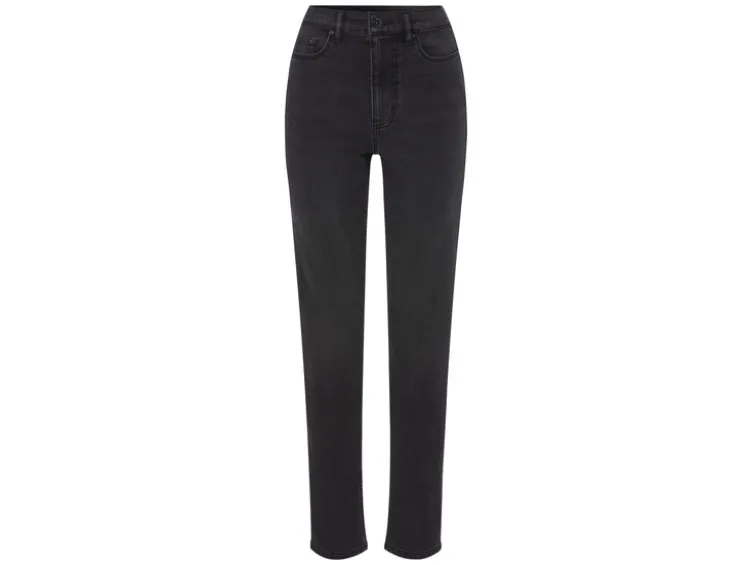 Damen Thermo-Jeans, Straight Fit, normale Leibhöhe