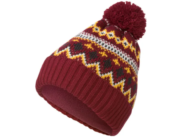 Damen Thermo-Strickmütze, mit modischem Bommel