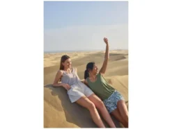 Damen Top mit Leinen