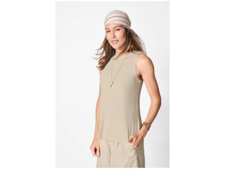 Damen Top mit Leinen