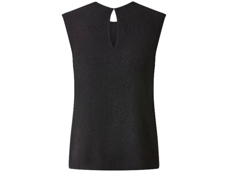 Damen Top, mit modischer Crinkle-Optik