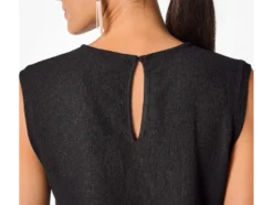 Damen Top, mit modischer Crinkle-Optik