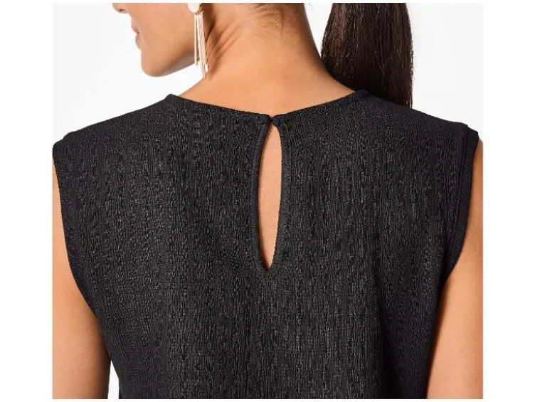 Damen Top, mit modischer Crinkle-Optik