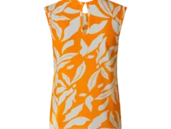 Damen Top, mit modischer Crinkle-Optik