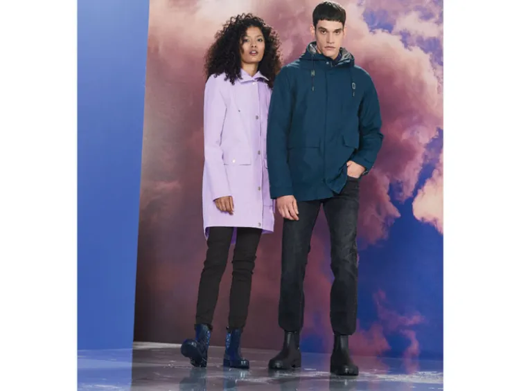 Damen Trenchcoat, mit Kapuze