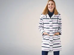 Damen Trenchcoat, mit Kapuze