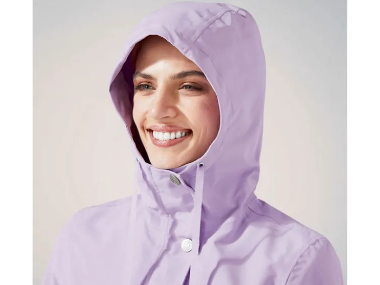 Damen Trenchcoat, mit Kapuze